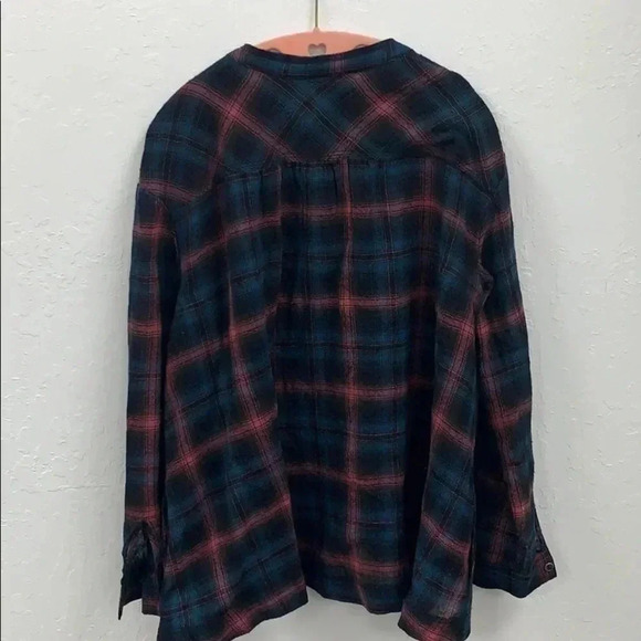 Free People All The Feels Flannel Tunic Top Size Small - Picture 4 of 4